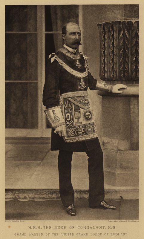 HKH hertigen av Connaught, KG, stormästare i United Grand Lodge of England av English Photographer