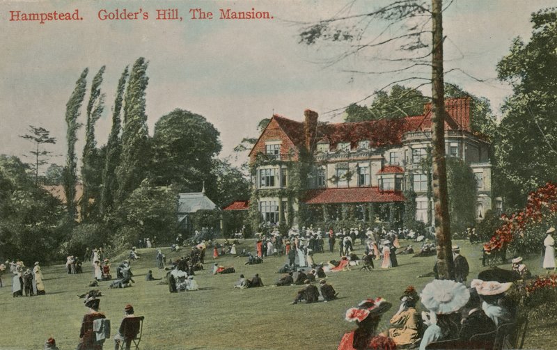 Hampstead, Golders Hill, The Mansion. Vykort skickat den 18 augusti 1913. av English Photographer
