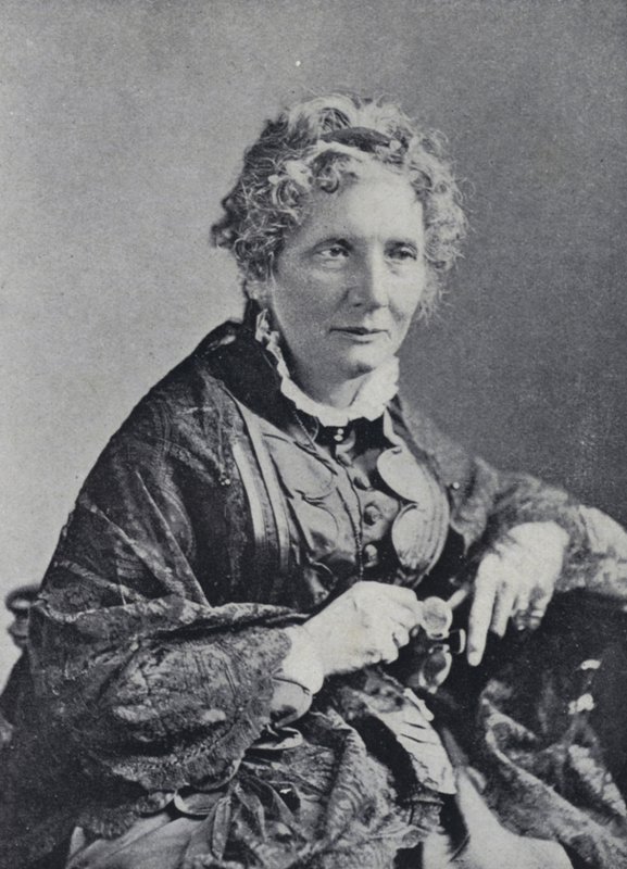 Harriet Beecher Stowe (s/v foto) av English Photographer