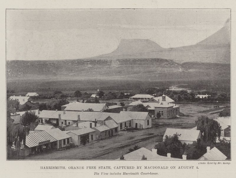 Harrismith, Orange Free State, tillfångatagen av MacDonald den 4 augusti av English Photographer