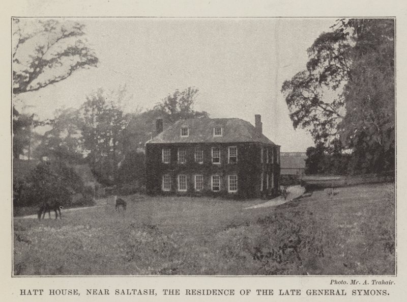 Hatt House, nära Saltash, bostad för den avlidne general Symons av English Photographer