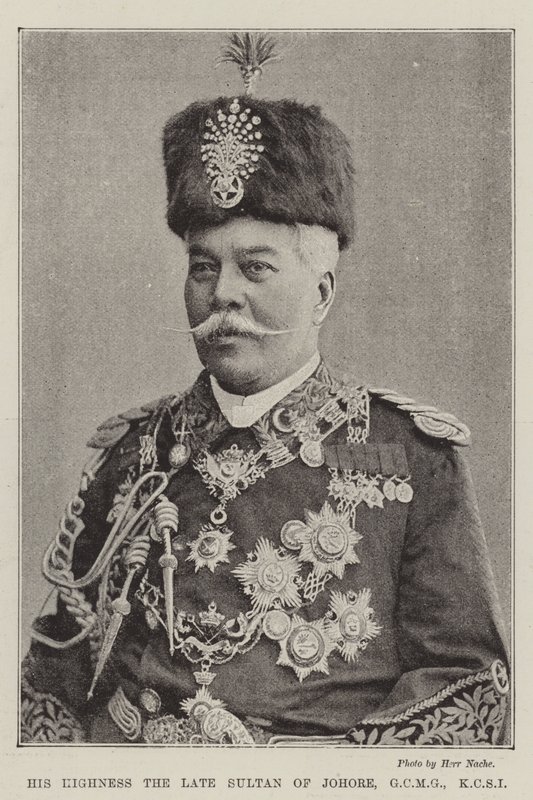 Hans höghet den sene sultanen av Johore, GCMG, KCSI av English Photographer