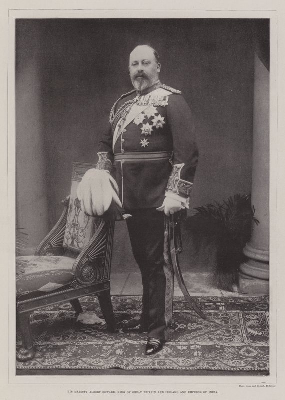 Hans Majestät Albert Edward, kung av Storbritannien och Irland och kejsare av Indien av English Photographer