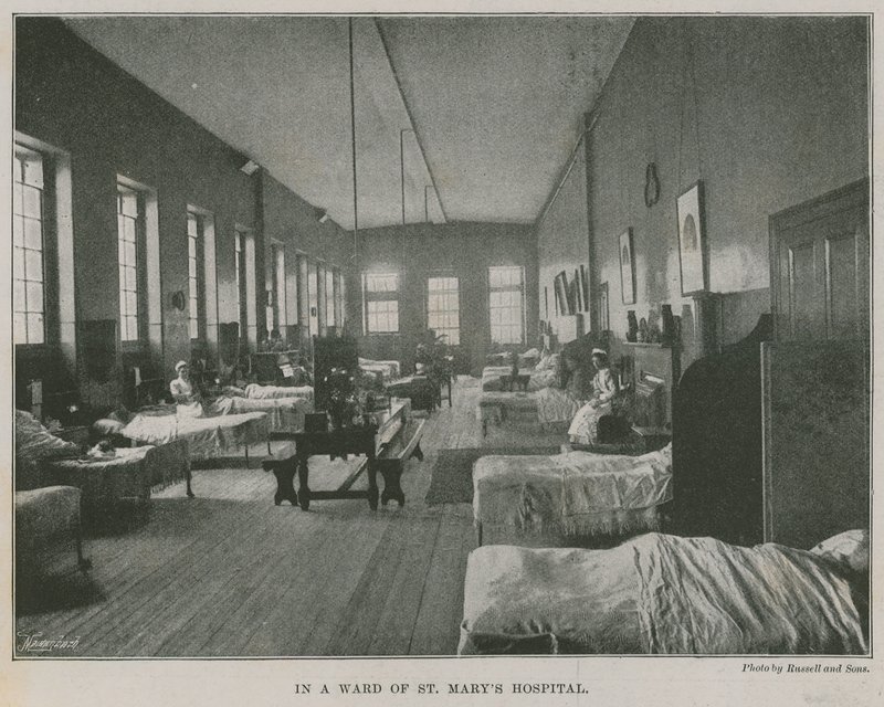 På en avdelning på St Marys Hospital, London av English Photographer