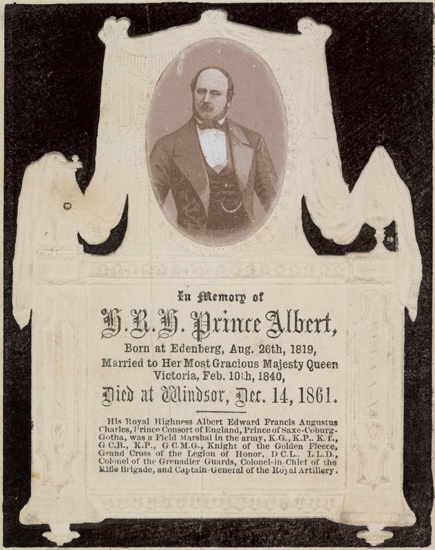 Till minne av Hans Kungliga Höghet Prins Albert av English Photographer