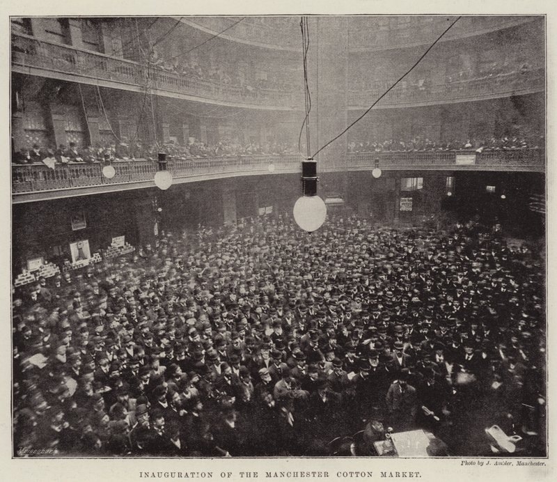 Invigning av Manchester Cotton Market av English Photographer