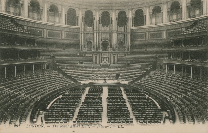 Interiör av Royal Albert Hall, London av English Photographer