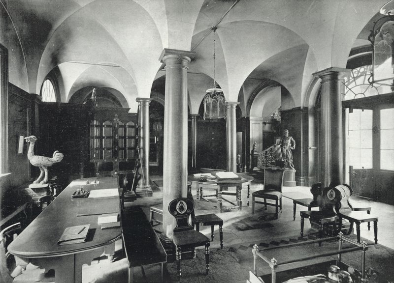 Järnhandlarhallen, entréhallen (s/v foto) av English Photographer