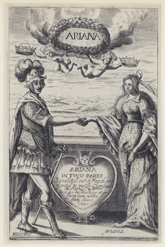 J Desmarets de Saint Sorlin, Ariana, J Haviland för T Walkley 1636 (s/v foto) av English Photographer