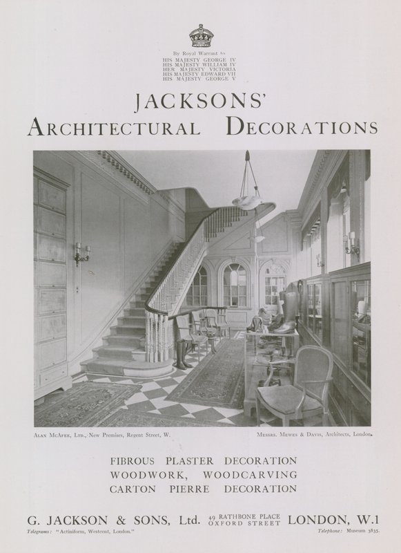 Jacksons arkitektoniska dekorationer av English Photographer