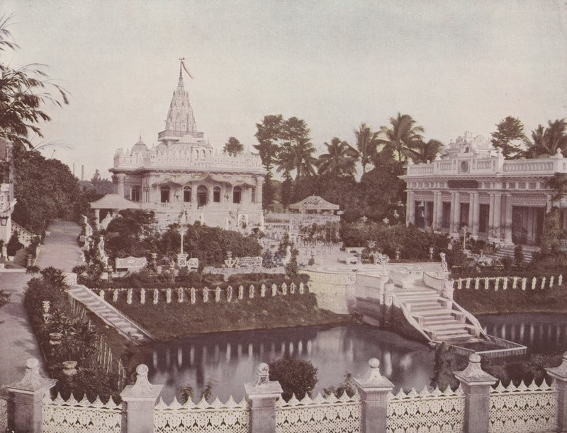 Jain Temple, Calcutta (färgat foto) av English Photographer