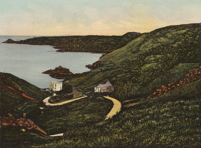 Jersey: Bouley Bay (färgat foto) av English Photographer