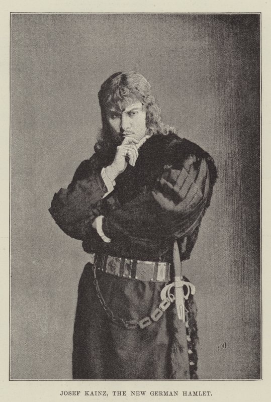 Josef Kainz, den nya tyska Hamlet av English Photographer