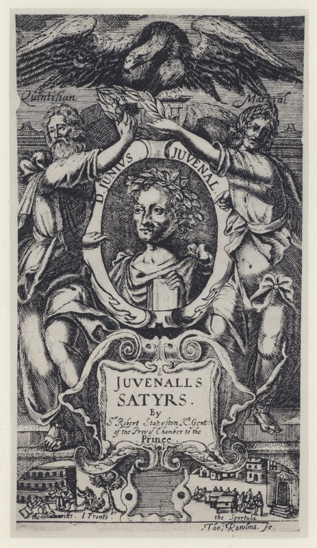Juvenal, Satyrs, Tr Sir R Stapleton, H Moseley 1647 (s/v foto) av English Photographer