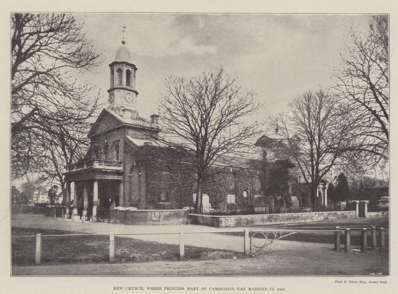 Kew Church, där prinsessan Mary av Cambridge gifte sig 1866 av English Photographer