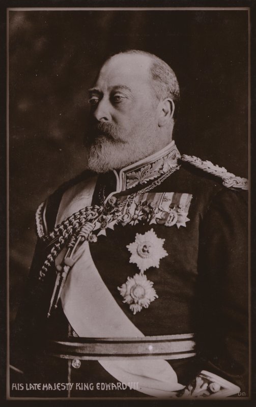 Kung Edward VII (svartvitt foto) av English Photographer