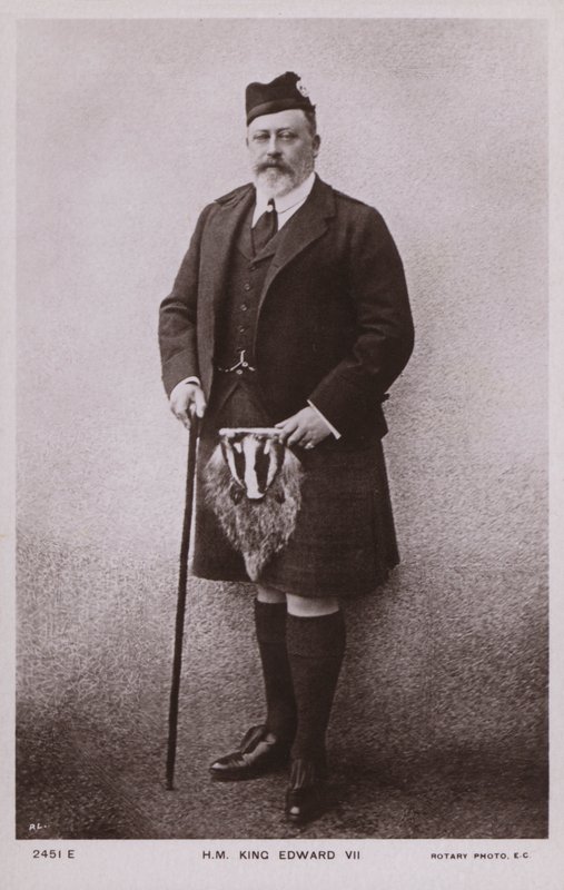 Kung Edward VII (svartvitt foto) av English Photographer