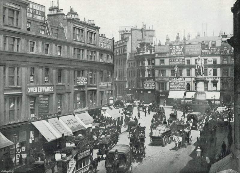 King William Street, Cannon Street End, som visar King William