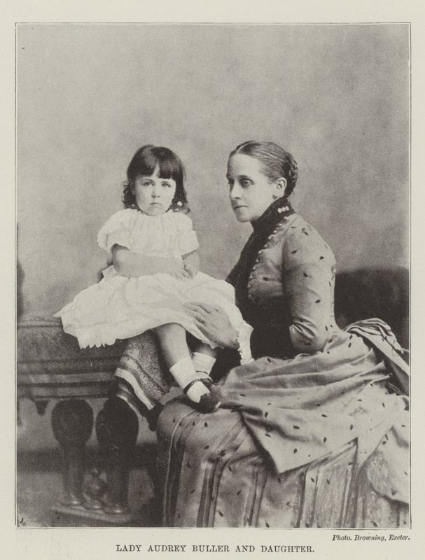 Lady Audrey Buller och dotter av English Photographer