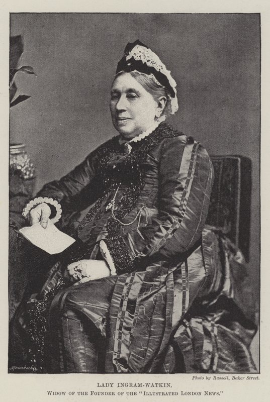 Lady Ingram-Watkin, änka efter grundaren av Illustrated London News av English Photographer