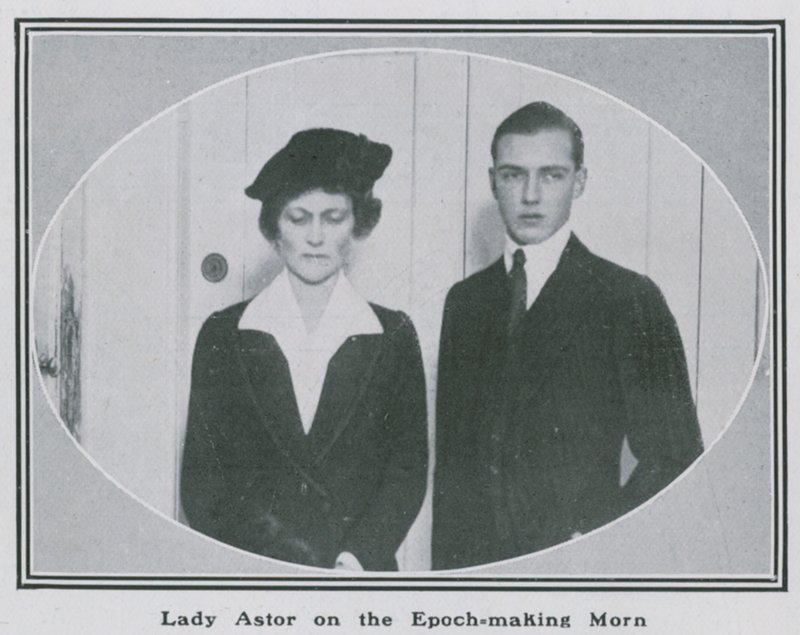 Lady Nancy Astor på den epokgörande morgonen av English Photographer