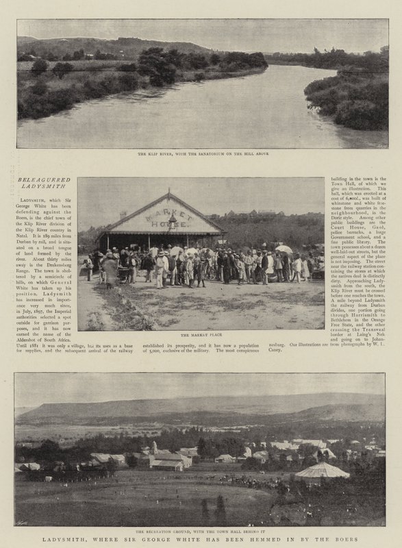 Ladysmith, där Sir George White har blivit instängd av boerna av English Photographer