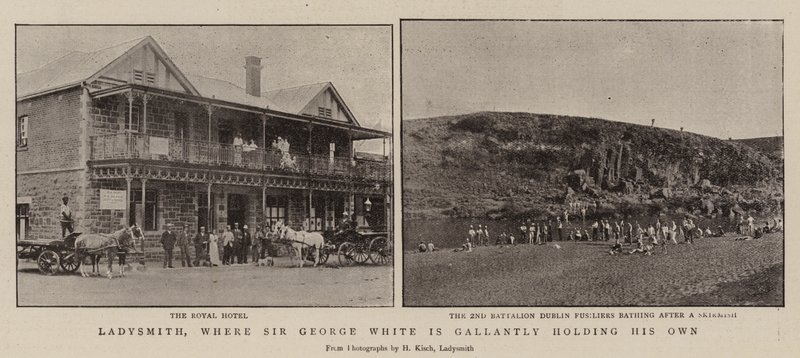 Ladysmith, där Sir George White galant håller sig av English Photographer