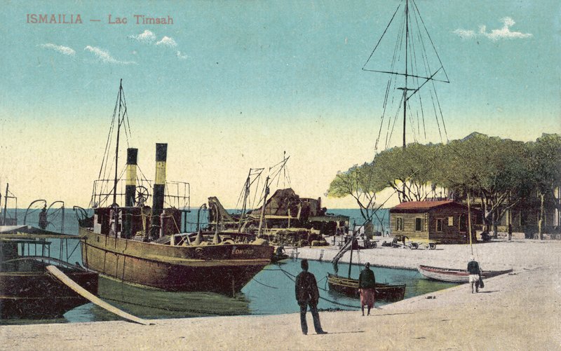 Lake Timsah, Ismailia, Egypten (färgfoto) av English Photographer