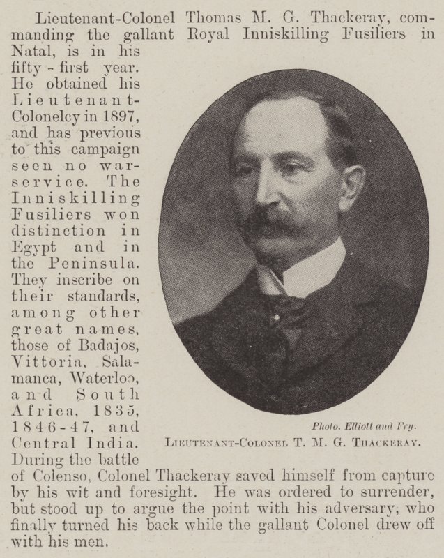 Överstelöjtnant T M G Thackeray av English Photographer
