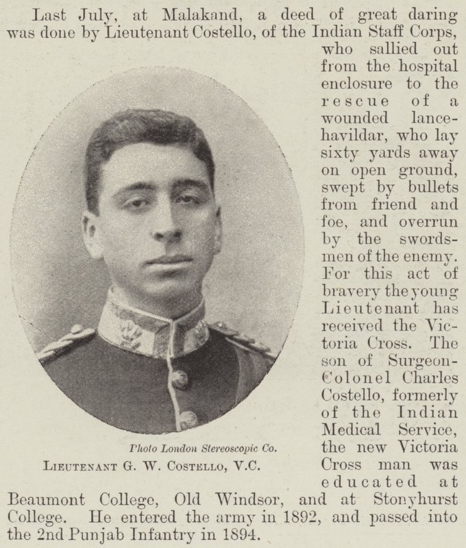 Löjtnant G W Costello, VC av English Photographer