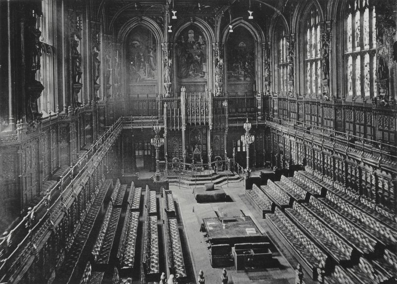 London: The House of Lords (s/v foto) av English Photographer