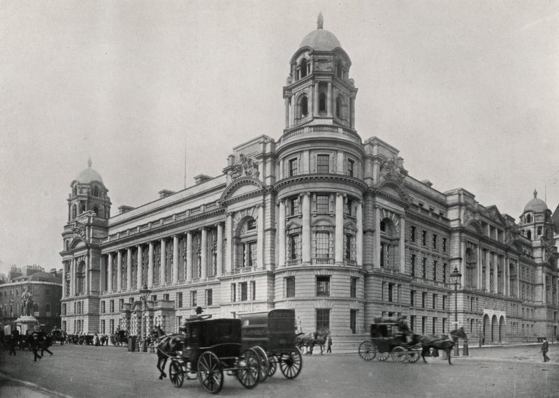 London: War Office, Whitehall (s/v foto) av English Photographer