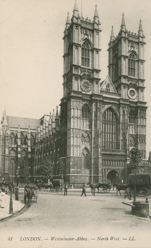 London, Westminster Abbey, nordvästra av English Photographer
