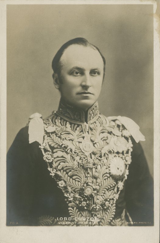Lord Curzon, vicekung i Indien (s/v foto) av English Photographer