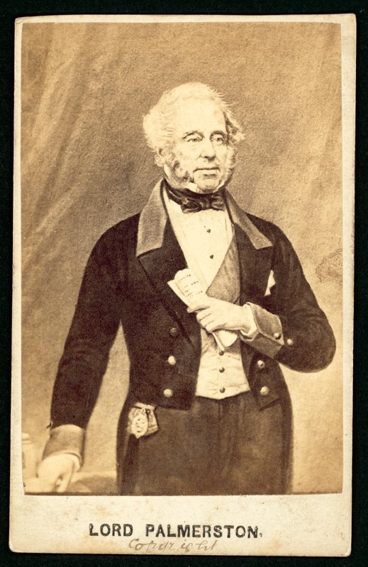 Lord Palmerston (svartvitt foto) av English Photographer