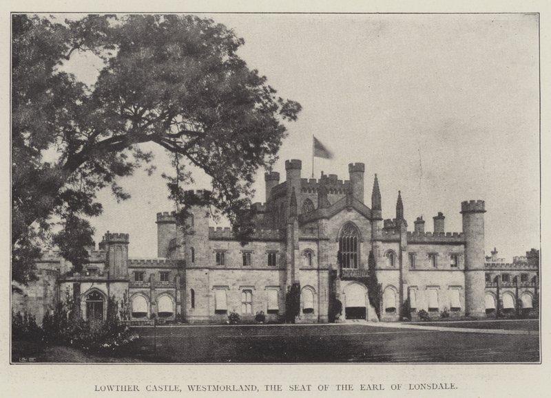 Lowther Castle, Westmorland, säte för Earl of Lonsdale av English Photographer
