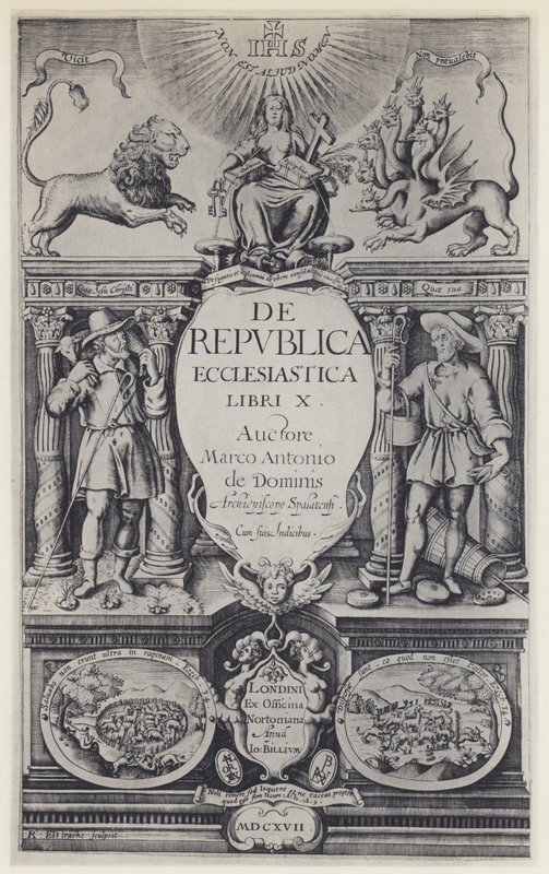 M A de Dominis, of Ecclesiastical Republic, G Norton och J Bill 1617 (s/v foto) av English Photographer