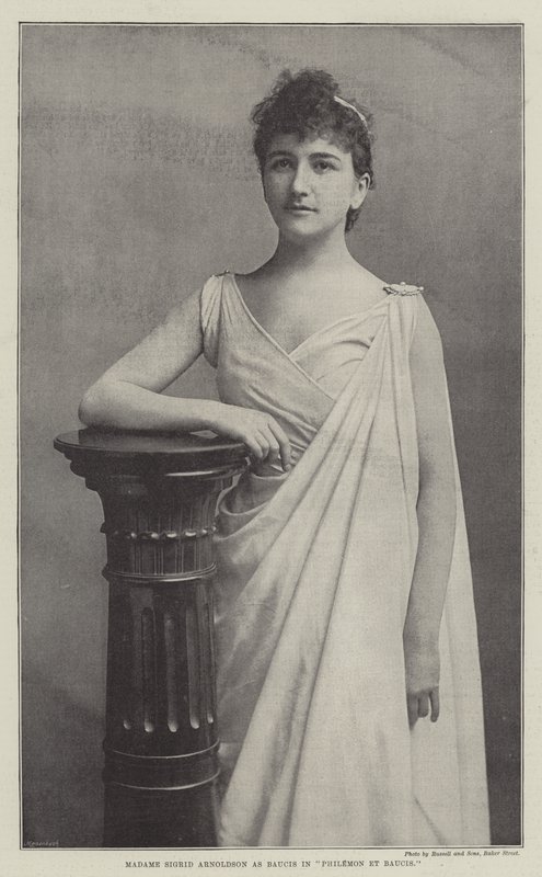 Madame Sigrid Arnoldson som Baucis i Philemon et Baucis av English Photographer