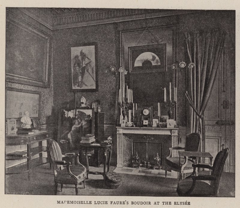 Mademoiselle Lucie Faures Boudoir på Elysee av English Photographer