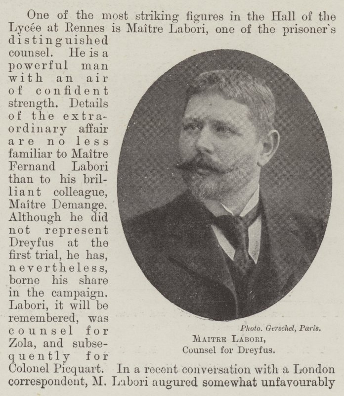 Maitre Labori, ombud för Dreyfus av English Photographer
