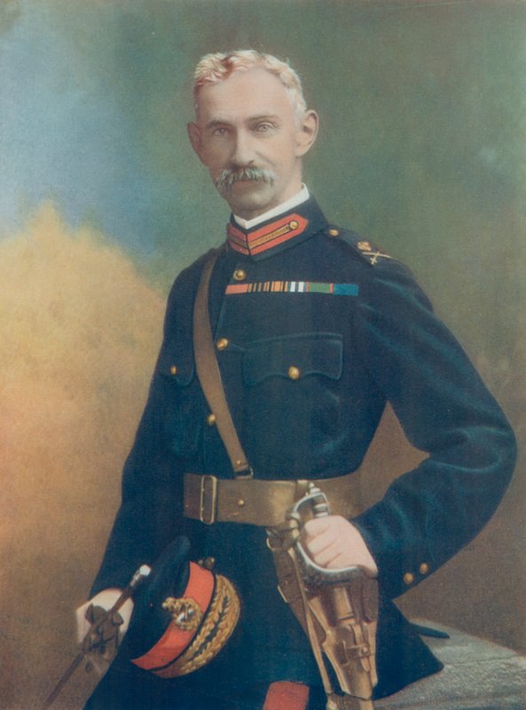 Generalmajor G. Barton. Chef för sjätte infanteribrigaden av English Photographer