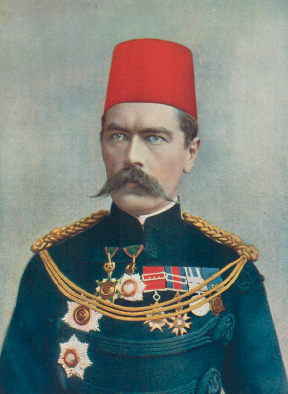 Generalmajor Lord Kitchener från Khartoum. Stabschef, South African Field Force av English Photographer