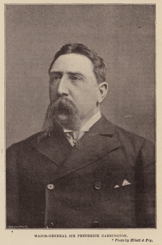 Generalmajor Sir Frederick Carrington (s/v foto) av English Photographer