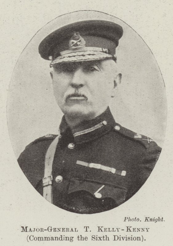 Generalmajor T Kelly-Kenny, befälhavare för sjätte divisionen av English Photographer