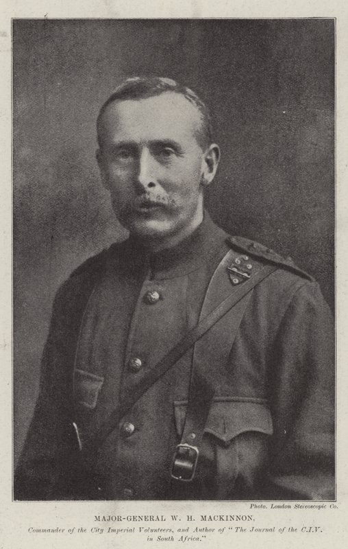Generalmajor WH Mackinnon, Commander of the City Imperial Volunteers och författare till The Journal of the CIV i Sydafrika av English Photographer