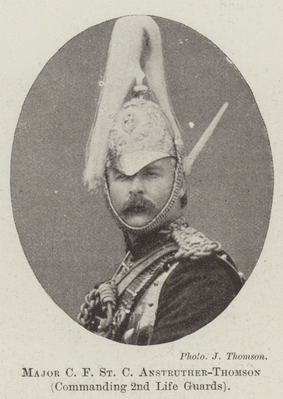 Major C F St C Anstruther-Thomson, kommenderad 2:a livgardet av English Photographer