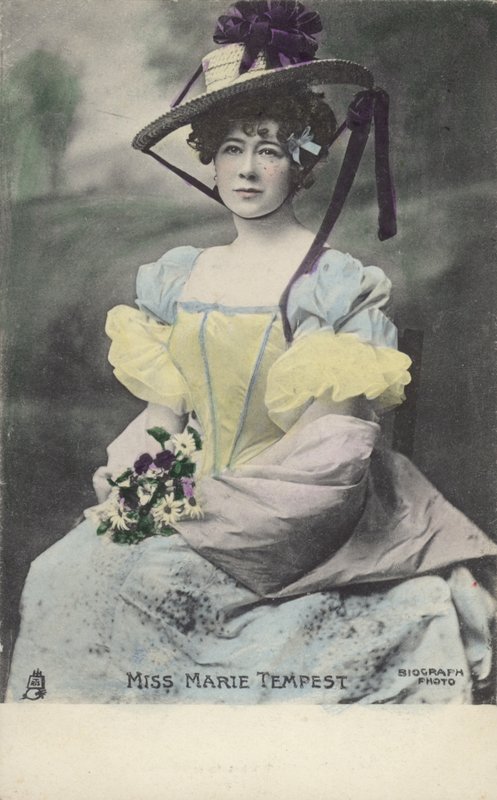 Marie Tempest, engelsk sångerska och skådespelerska (färgad bild) av English Photographer