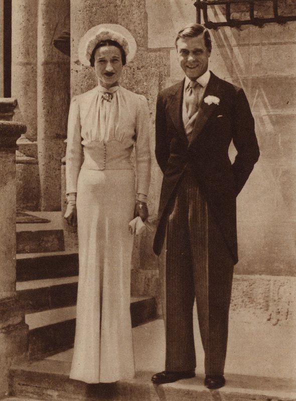 Hertigen av Windsors äktenskap med Mrs Simpson på Chateau de Cande, Monts, 3 juni 1937 av English Photographer