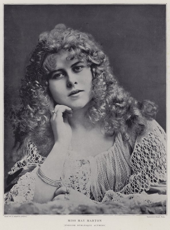 May Marton, engelsk burlesk skådespelerska av English Photographer
