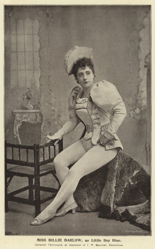 Miss Billie Barlow, som Little Boy Blue av English Photographer